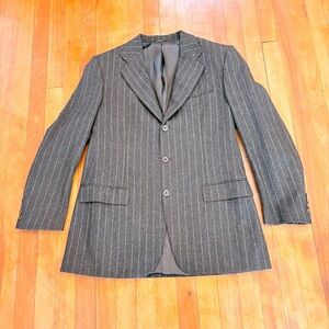 ETRO Milano Charcoal Pinstripe Men's Blazer - Size 50 (Italian Size)